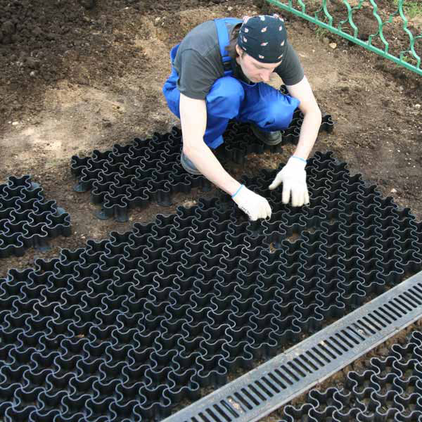 Газонная решетка пластиковая для парковки, цена дешевле бетонной